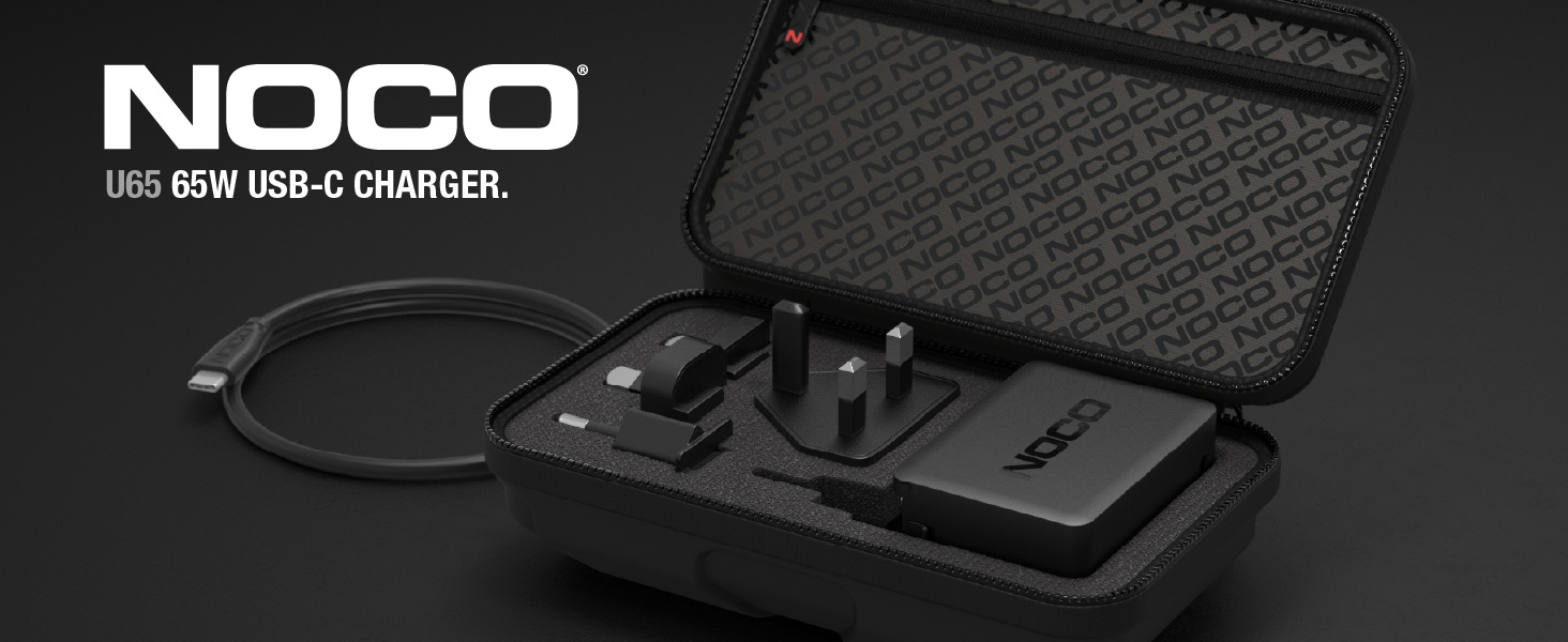 NOCO U65 65W Boost X USB-C Fast Charger for GBX45, GBX55, GBX75, &amp; GBX155 Jump Starters, and More
