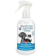 SkinSmart Antimicrobial Skin and Wound Care for Pets, Removes Bacteria to Promote Healing and Rel...