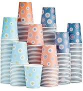 SIUQ 300 Pack 8 OZ Paper Cups, Disposable Coffee Cups without BPA, Hot/Cold Beverage Drinking Cup...