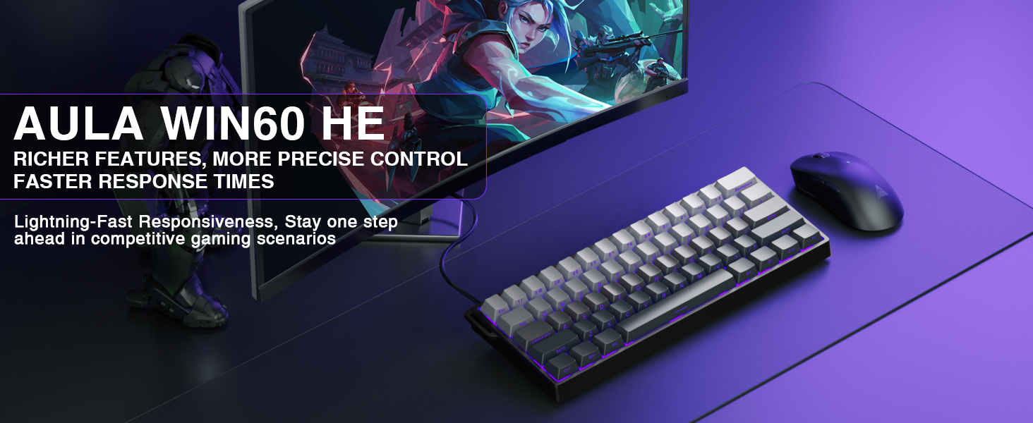 60% Percent gaming keyboard
