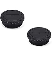 JJC 2-Pack Body Cap Cover and Rear Lens Cap Kit for Canon EOS Rebel T6 T7 T5 T4i T5i T6i T6s T7i ...