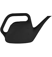 Bloem 1.5 L (0.4 Gallon) Resin Indoor/Outdoor Watering Can in Black, Small Watering Can for Small...