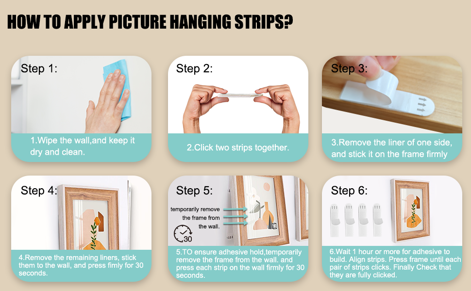 Heavy Duty Picture Hanging Strips
