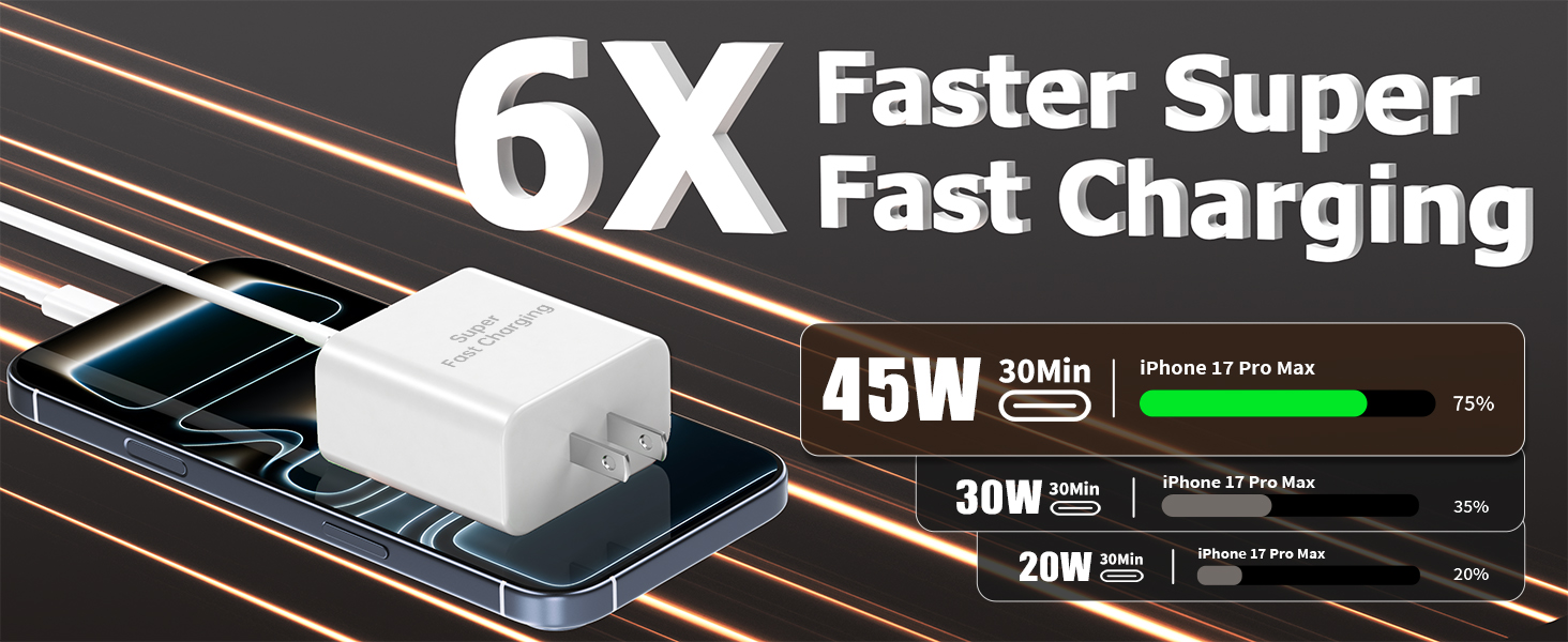 iPhone 17 16 Pro Max Charger Fast Charging