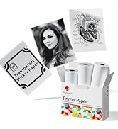 Phomemo Transparent Self-Adhesive Thermal Paper, Glossy Printable Sticker Paper Label for Phomemo...