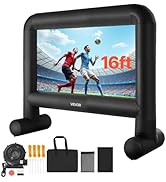 VEVOR 16FT Inflatable Movie Screen Outdoor, Inflatable Projector Screen with Portable Storage Bag...