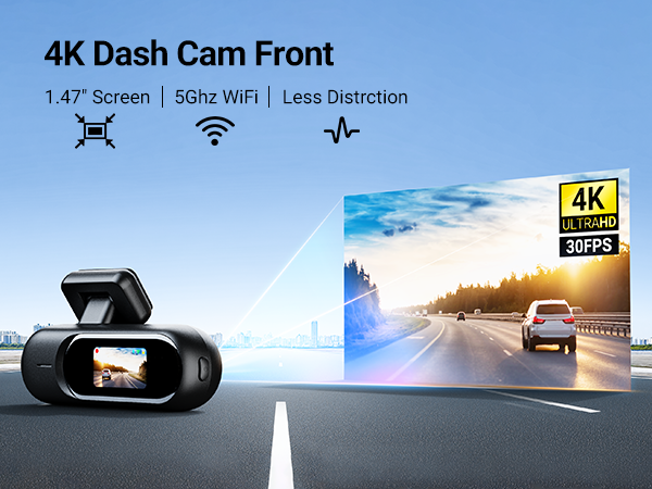 4K dash cam front