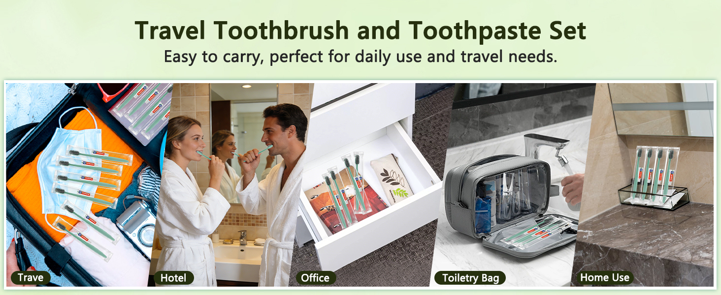 Disposable Toothbrushes with Toothpaste