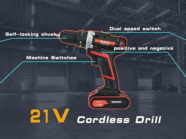 Cordless drill driver power impact screwdriver electric electrical tools batteries sets combo kits