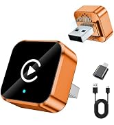 2026 Upgraded Wireless CarPlay Adapter for iPhone &amp; Android, Auto-Connect | 2-in-1 Adapter, Fast ...
