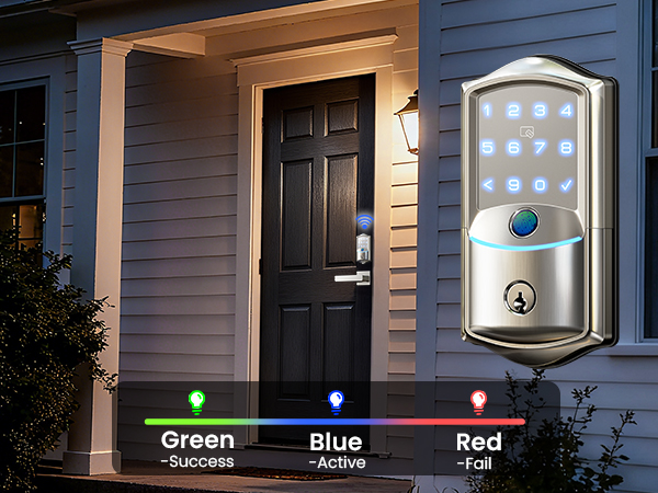 door handle with lock Backlit keyboard