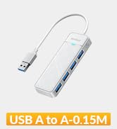 4-Port USB Hub, iDsonix USB 3.0 Hub 5Gbps USB Splitter for Laptop, Multi USB Port Expander for Ma...