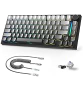 Attack Shark X820Ultra Wireless 75% Mechanical Gaming Keyboard with Screen &amp; Knob Hot Swappable 2...
