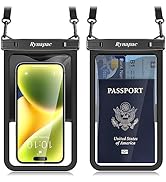 Rynapac Waterproof Phone Pouch - 8.5in Waterproof Phone Case with Lanyard, IPX8 Cell Phone Dry Ba...