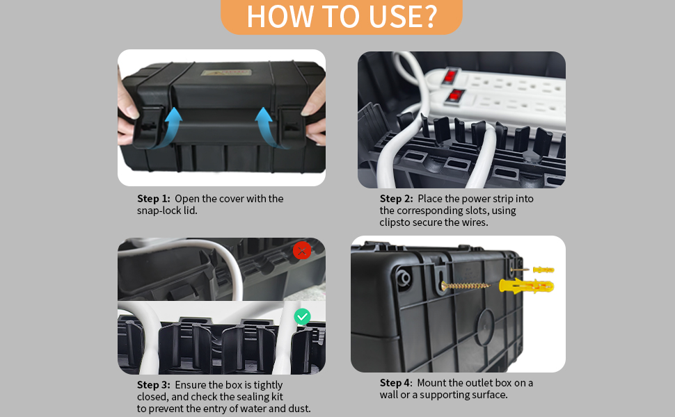 outdoor power cord protector