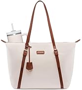 LOVEVOOK Laptop Tote Bag for Women Work - 15.6 Inch Large Computer Purse Tote Bags for Teacher Nu...