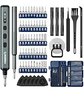 STREBITO Mini Electric Screwdriver Set, 67 in 1 Electric Precision Screwdriver - 50 S2 Magnetic B...