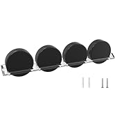 FEYRUN Clear Hockey Pucks Wall Display for 4 Pucks, Premium Acrylic Showcase for Autographed Souv...
