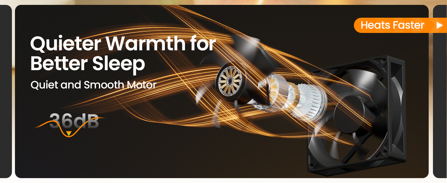 quieter warmth for better sleep