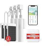 SwitchBot Smart Electric Motorized Blinds Kit - 3Pack with 2.4G WiFi Remote Control, Solar Powere...