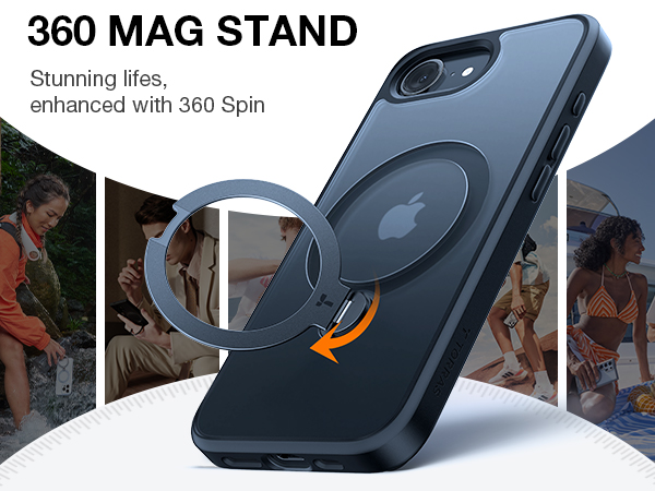 iPhone 16e Case with rotatable Stand
