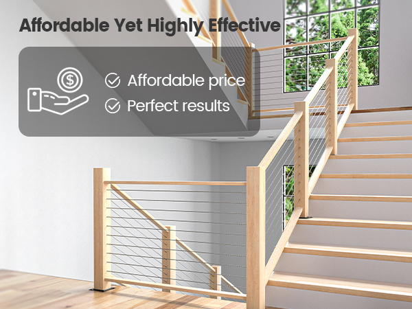 highly effective cable railing system