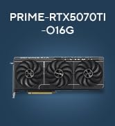 ASUS The SFF-Ready Prime GeForce RTX 5070 Ti OC Edition 16GB GDDR7 Graphics Card (PCIe 5.0, 16G...