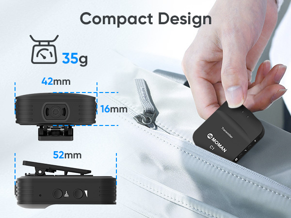 Moman C1 Wireless Lavalier Microphone