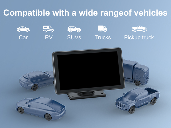 car play screen with backup camera