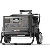 Pecron Portable Power Station F3000LFP with Cart Kit, 3072Wh Solar Camping Generator, 3600W Solar...