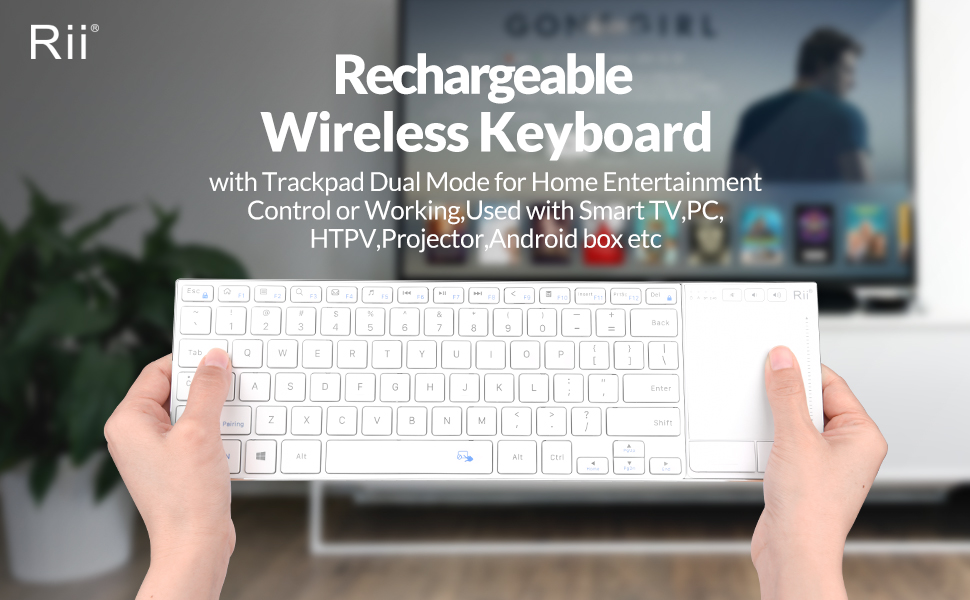 Rii Rechargeable Wireless Bluetooth Keyboard