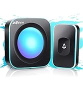 Wireless Doorbell JSIEEM 1200 feet Waterproof Door Bell with 36 Melodies 4 Volume levels 7 colour...