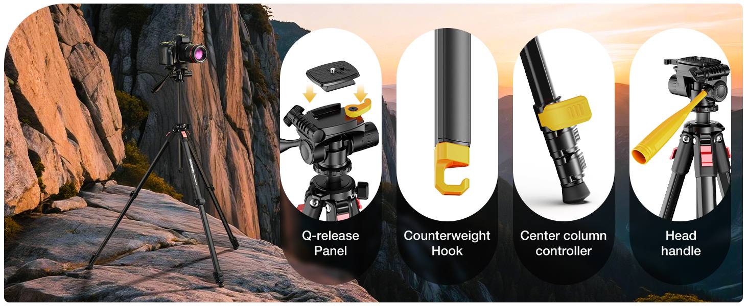 Lightweight Camera Tripod Stand