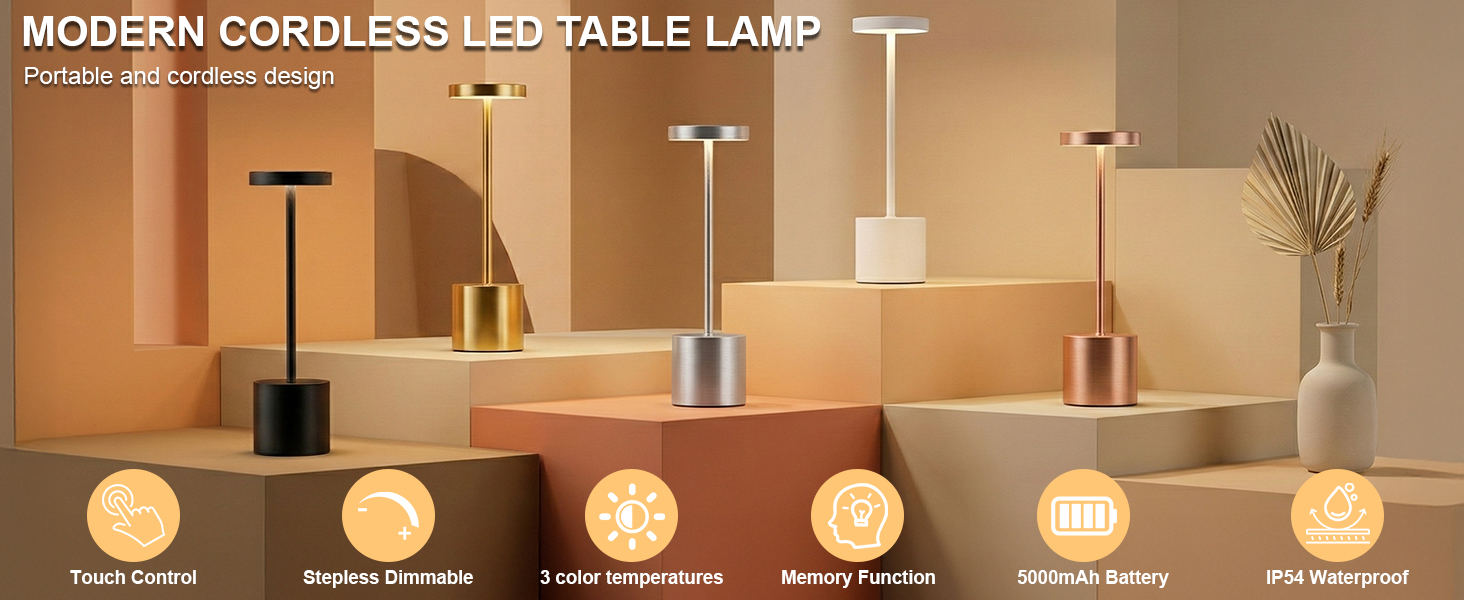 it a cordless rechargeable led table lamp