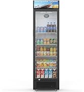 Electactic 9 Cu.Ft Commercial Refrigerators, Display Refrigerator with Double-Tempered Glass Door...