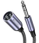 MOSWAG XLR Male to 6.35mm Cable, XLR Male to 6.35mm Jack Male Audio Cable, 6.35mm Male to Mic XLR...