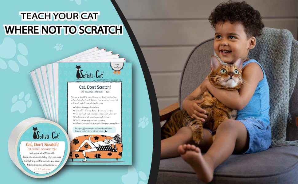 sticky paws for cats, cat anti scratch for furniture, cat scratch deterrent tape