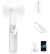 VigorLife Mini Portable Handheld Fan,USB Rechargeable 3 IN 1 Personal Cooling Fans,Small Foldable...