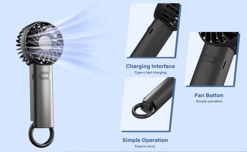 portable handheld fan 