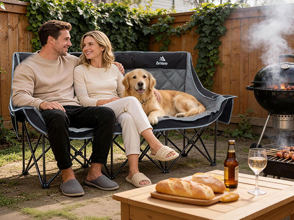Folding Camping Loveseat