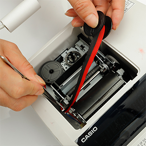 printer ribbon installation step 2
