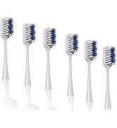 6-Pack Pop Sonic Replacement Toothbrush Heads - Compatiable w/Go Plus - Toothbrush Head w/Super S...
