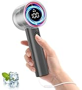 15000RPM Portable Turbo Fan for Travel, 1-100 Speed, Personal Handheld Travel Fans,High-Speed Mot...