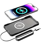 Wireless Car Charger, LANSEMKU Car Wireless Chargers Charging pad Non Slip 15w Fast Charger for C...