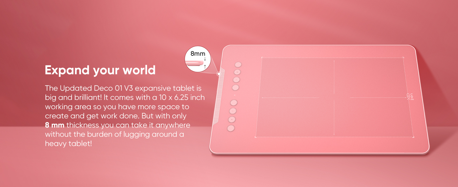 XPPen Updated Deco 01 V3 Drawing Tablet