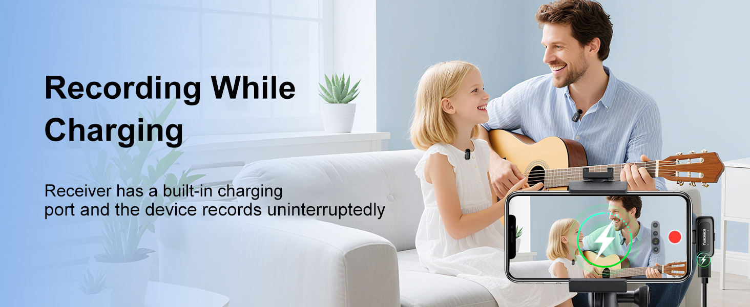 Mini Wireless Lavalier Microphone for iPhone