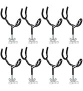 Weyleity Fishing Rod Holders for Boat 8Pcs of 20 Degree 4 Inch Sure Grip Steel Rod Boat Holder Fi...