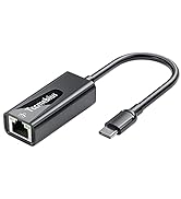 Tccmebius USB C Ethernet Adapter, USB C to 10 100 RJ45 Network Adapter LAN Wired Adapter, for Mac...