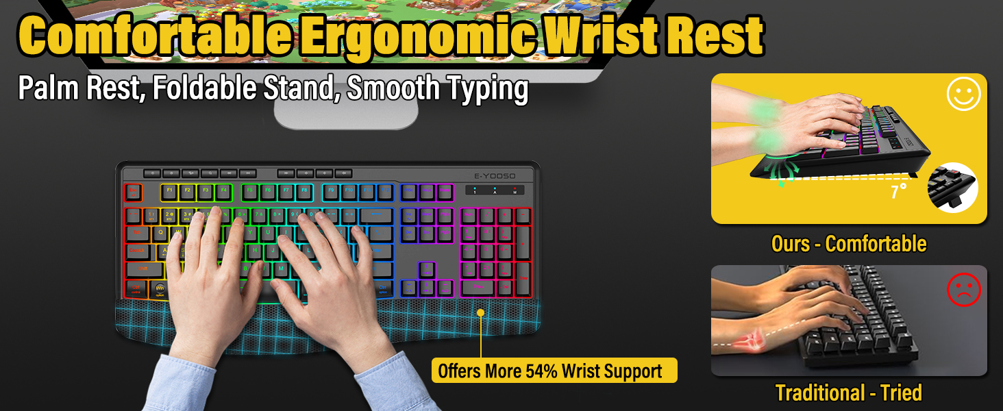 Wireless Bluethooth RGB Keyboard