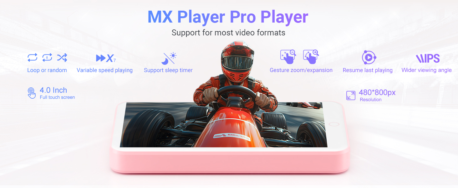 MP3 Player with Bluetooth and WiFi